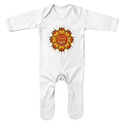 Happy Diwali Festival Personalisierter Strampler Jungen und Mädchen Familientreffen...