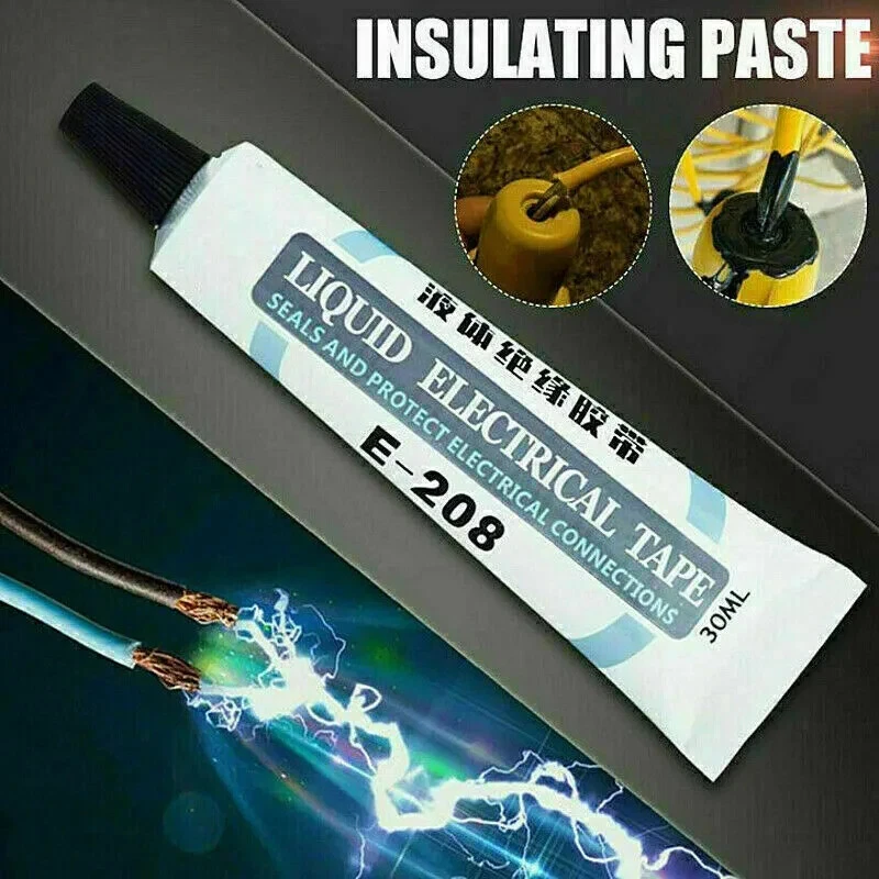 SHOPELEGANCE Liquid Insulation Electrical Tape 30ml Tube Paste Waterproof Anti-UV Fast Dry