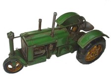 Handmade Iron Metal Vintage Tractor Model 10.6 inches Long 171
