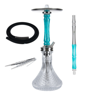 Jookah Straight Flush Edelstahl Shisha Set - Wasserpfeife mit 