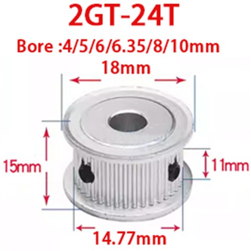 2GT 20-40T Timing Belt Pulley Pitch 2mm Tooth Width 11mm Synchronous Wheel - Picture 6 of 16