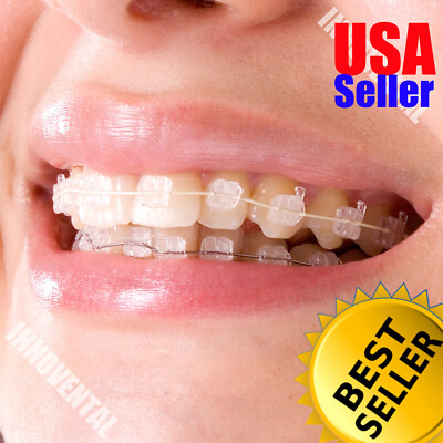 J&J Ortho  CLARO  Sapphire Ceramic Kieferorthopädisches Bracket Roth 018 (20 Stück) Hubit