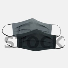 Goodfellow Co 2pk Fabric Face Masks Size L/XL - Gray Black