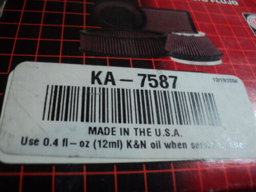 1988-97 KAWASAKI ZX 600 750 EL 250 K&N AIR FILTER NOS KA-7587 - Picture 2 of 6