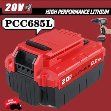 20V 20 Volt for PORTER CABLE Lithium-Ion Battery Max 8.0Ah PCC680L PCC685L NEW