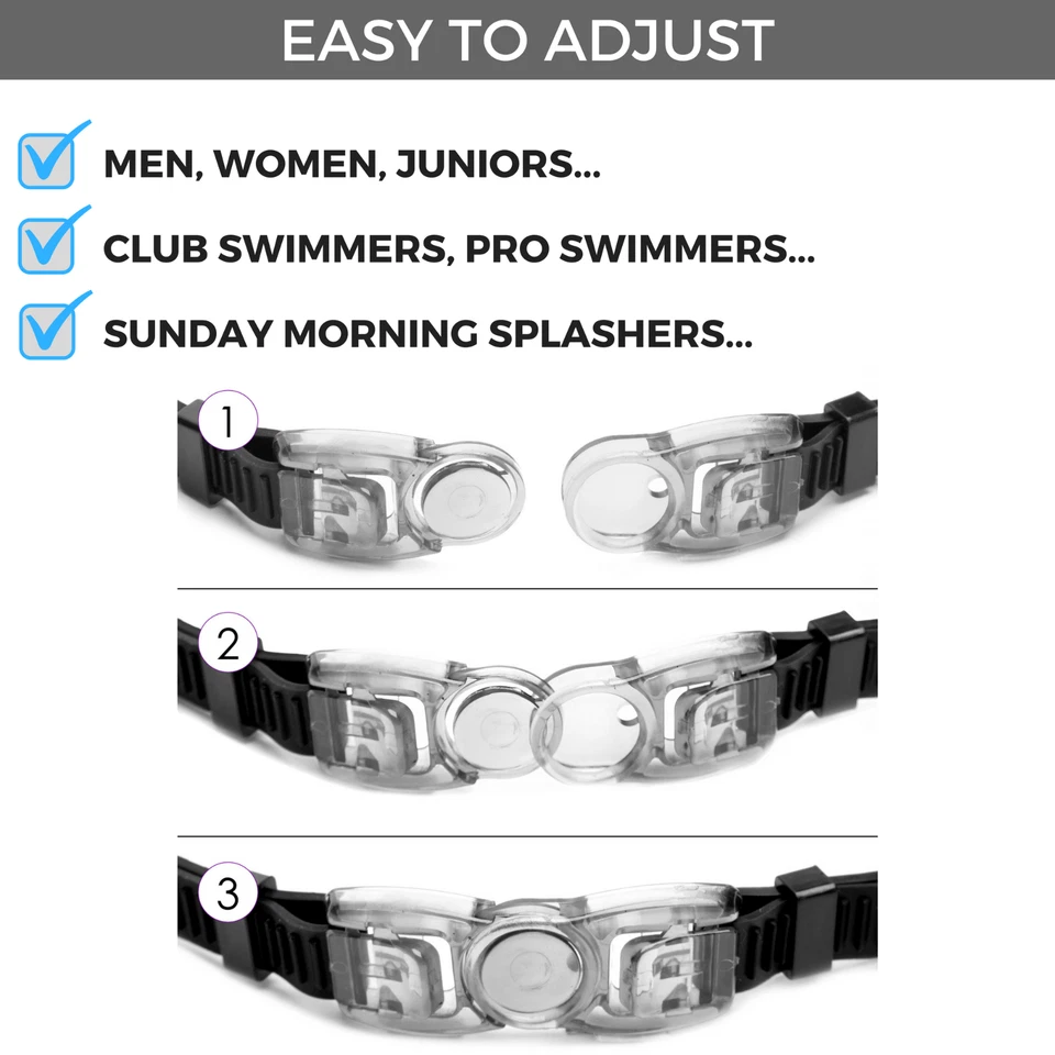 O Nation Clear Comfortable Swimming Goggles with UV- Anti-Fog Swim Glasses   - Image 3 of 4