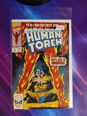 SAGA OF THE HUMAN TORCH #3 MINI HIGHER GRADE MARVEL COMIC BOOK CM34-42