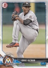Lot of (100) 2018 Bowman Draft JORGE GUZMAN Rookie Card #BD-66 Marlins