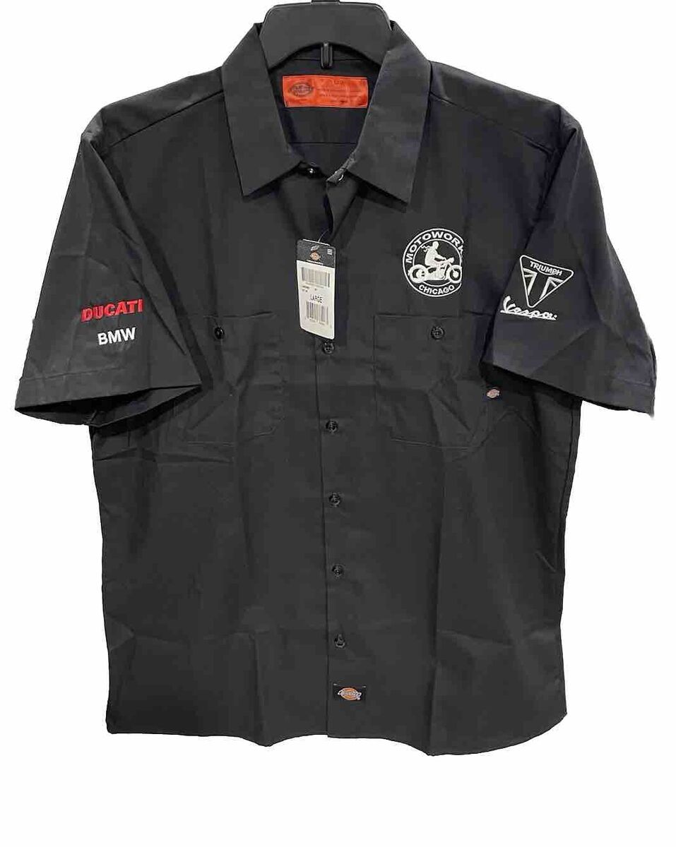 Vintage Style Triumph Motorcycle Dickies Workshirt Vintage Style Triumph Motorcycle Dickies Workshirt