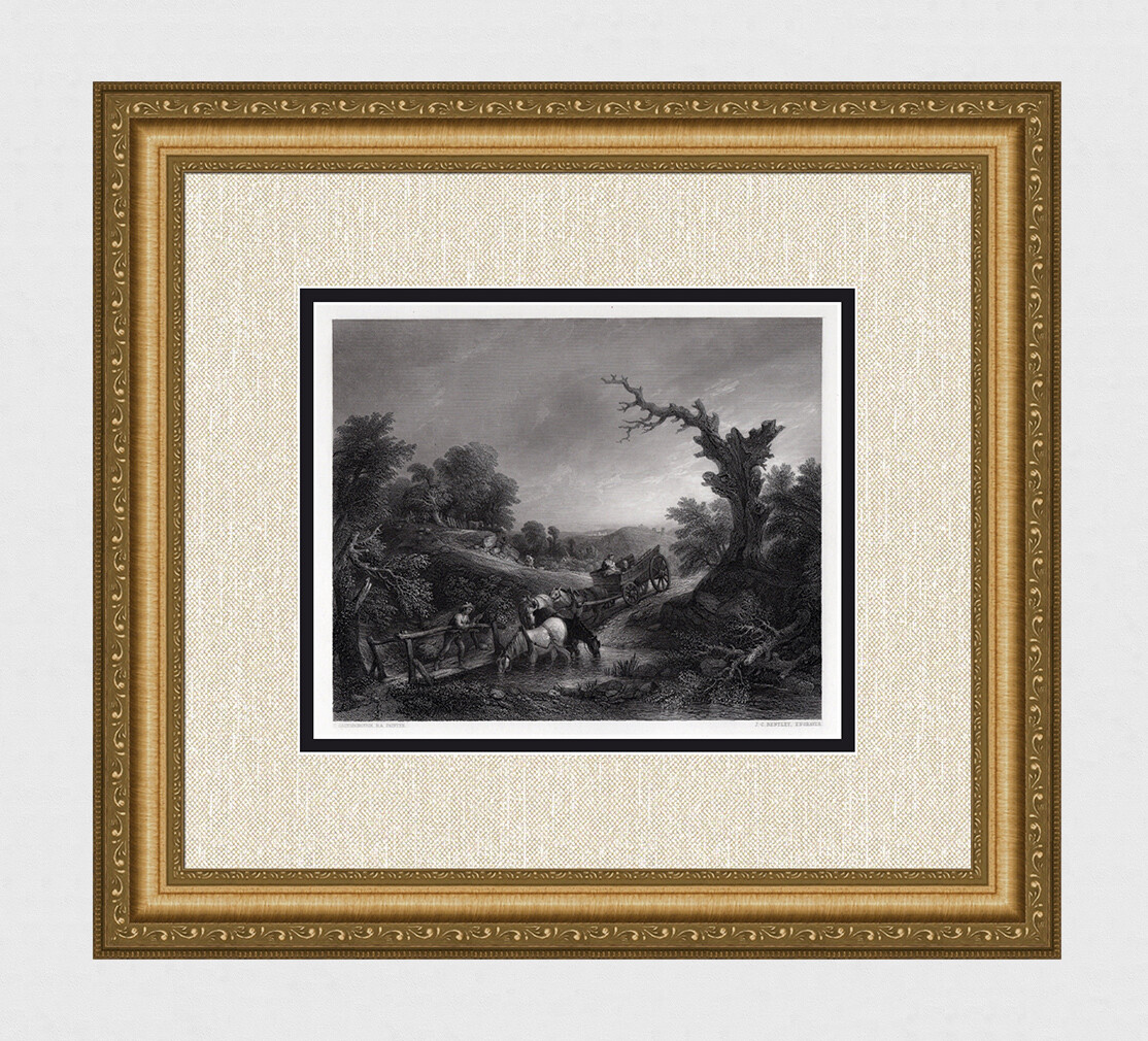 WOW THOMAS GAINSBOROUGH 1800s Engraving 