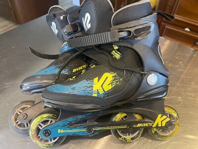 K2 Rollerblades Mens Size 6.5 Kinetic 80 Pro M Inline Skates - Missing 2 Wheels
