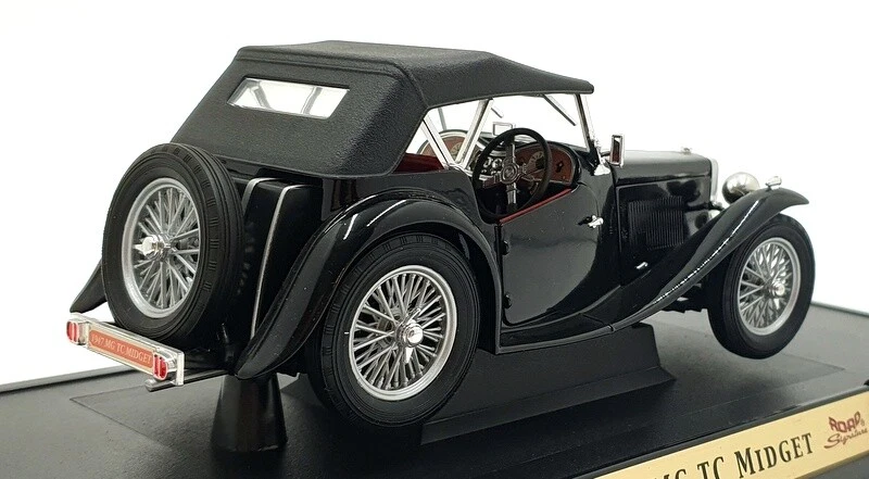 Road Signature 1/18 Scale Diecast 92468 - 1947 MCG TC Midget - Black - Image 2 of 4
