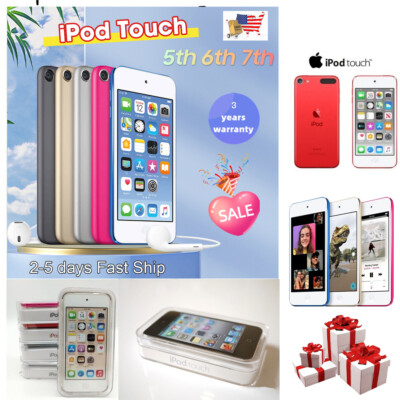 NEW Apple iPod Touch 5th 6th 7th Gen 32/64/128/256GB MP4 MP3US Fast Delivery