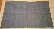 2 gray blue quilted 100 COTTON STANDARD pillow SHAMS HOME TRENDS 20X26