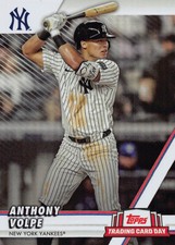 Anthony Volpe 2024 Topps trading card day #NYY-6 New York Yankees SGA 8/3