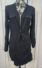 G by Guess Black Long Sleeve Dress S