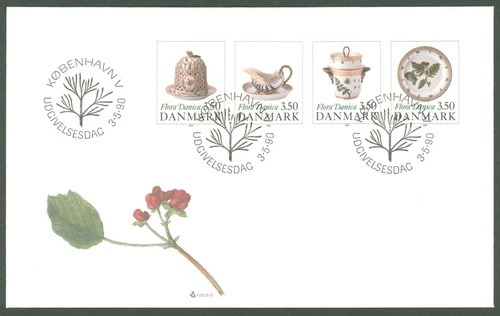 Denmark U23 FDC 1990 Art Ceramics Porcelain