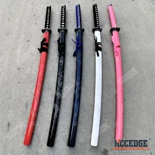 40" Training Practice JAPANESE STYLE SAMURAI KATANA SWORD w/ Tsuba & Saya