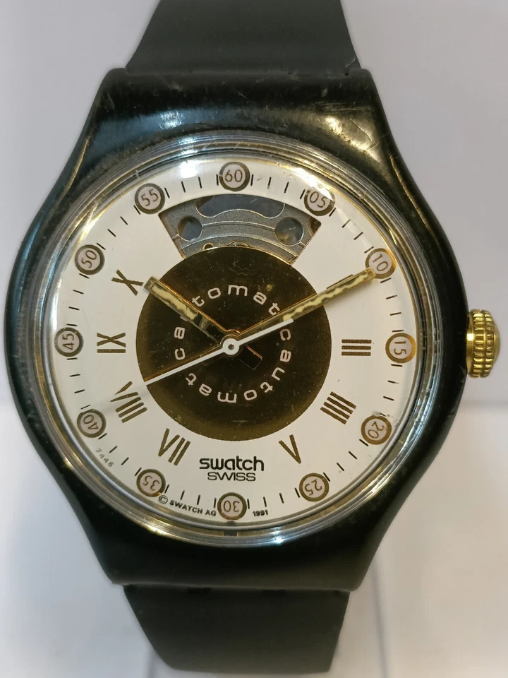 SWATCH 23J AUTOMATIC 7448 AG1991 SWISS MEN'S FULL WORKING, STRAP AFTER MARKET - Image 3 of 4