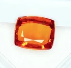 Cushion Cut Natural Orange Sapphire 9.92 Ct Loose Gemstone Certified Sapphire