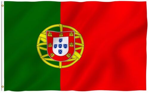 Portugal State Flag Portuguese Republic Banner Polyester 3x5 Country Flag 100D - Afbeelding 1 van 2