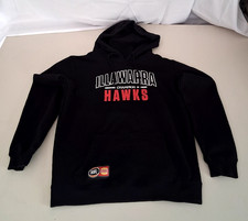 Champion NBL Illawarra Hawks Men Size L Black Hoodie Basketball Supporter Jumper