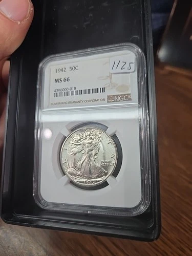 1942 Walking Liberty Half Dollar NGC MS66