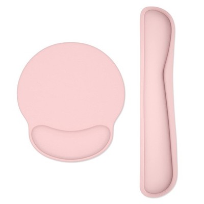 Comfy Keyboard Wrist Support, Pad With Memory Foam, Pain Relief, Pink