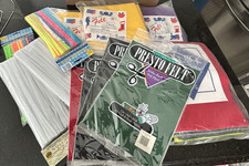 Large Craft Felt & Chenille Stem Lot Presto Felt Sticky Back Sheets Crafts