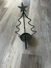 Longaberger Wrought Iron Christmas Tree Candle Holder