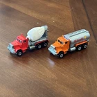 Vintage Hot Wheels 1979 Peterbilt Cement Mixer & Shell Tanker Truck