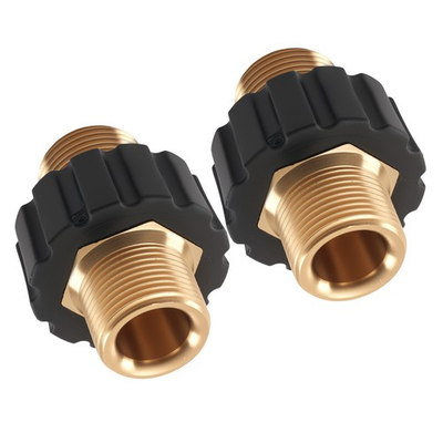 #ad Brass Pressure Washer M22 14mm Male to Male Thread Adapter Connector 2Pack $19.20