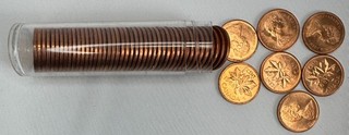 50 Coin Roll of 1965 Canada Small Cents Uncirculated Canadian ROLL