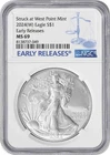 2024-(W) $1 American Silver Eagle MS69 Early Releases NGC