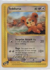 Teddiursa Pokemon e-Card Series Skyridge #109 2003 on eBay