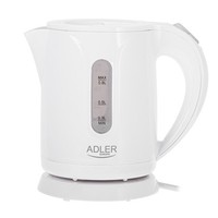 Wasserkocher Kunstoff 0.8 L 850 W Weiß Adler AD1371