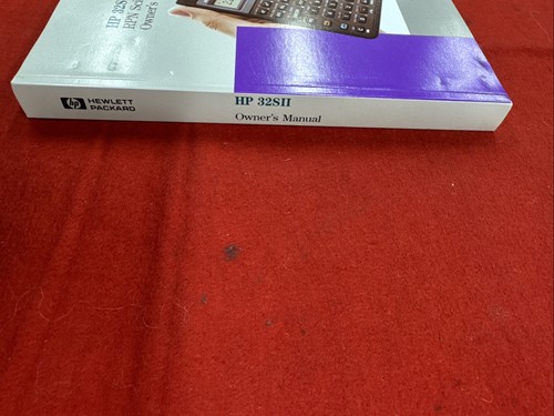 Hewlett Packard HP 32SII wissenschaftlicher Taschenrechner Bedienungsanleitung 1991 Ausgabe 5 - Bild 3 von 3
