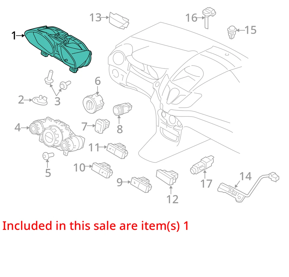 2015-2017 Ford Fiesta Speedometer Instrument Cluster Gauges HXF4F - Image 3 of 4