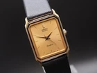 Vintage 1985 N MINT Seiko Exceline 1221-5770 Gold Quartz 19mm Womens Watch JAPAN