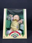 1984 Cabbage Patch Kids Doll Bald Baby With Blue Eyes In Box