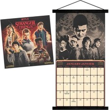 2026 Stranger Things Bilingual French Wall Calendar  Magnetic Frame