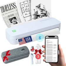 2025 Portable Wireless Inkless Thermal Printer – Bluetooth Mobile Printer