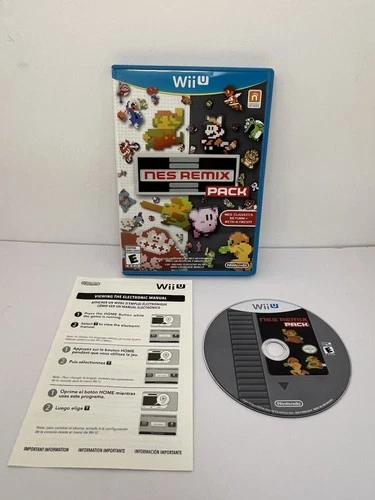 NES Remix Pack (Nintendo Wii U, 2014) Complete In Box CIB Tested Working