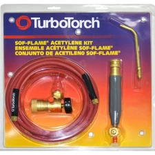 TurboTorch Acetylene Torch Outfit w/Handle, 1 Tip, Regulator for B Tank & Hose