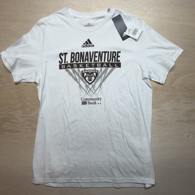 NWT Adidas St. Bonaventure Bonnies Basketball T-Shirt Men s Large White