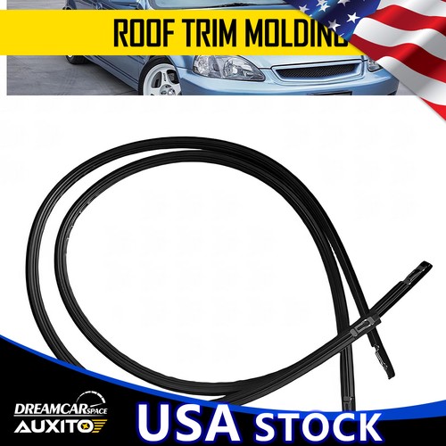 2x For Honda Civic EK2 EK3 EK4 1996-2000 & EK9 Lh Rh Side Door Roof Side Molding