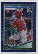 2025 Panini Donruss Optic Rated Prospects Blue Velocity Prizm Starlyn Caba 6ks