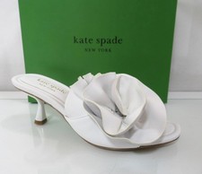 Kate Spade New York Flourish Flower Accent Heeled Sandal True White Size 8