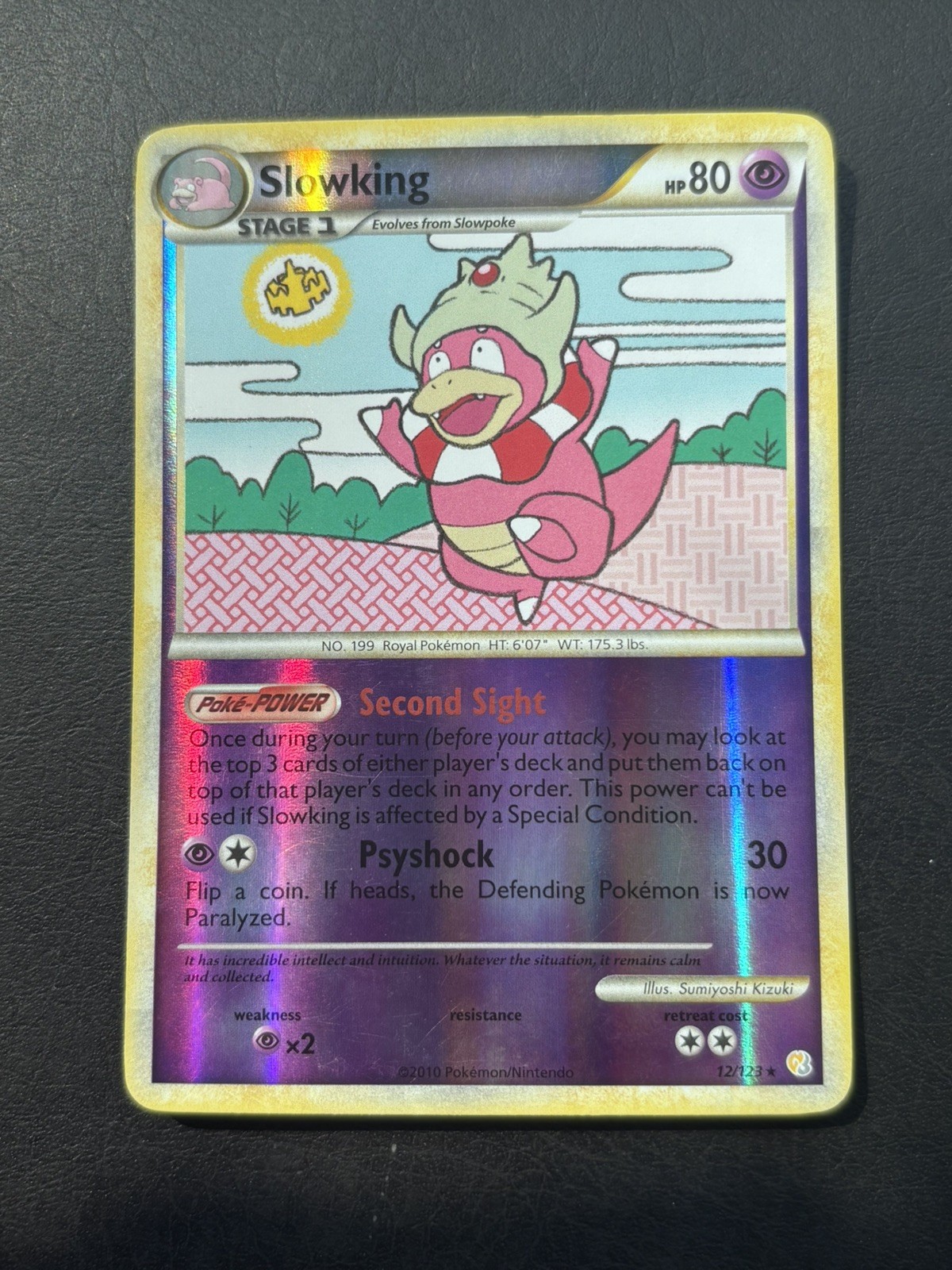 Slowking Reverse Holo Holo Rare HeartGold SoulSilver 12/123 NM