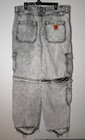 Men's Empyre 40 Relax Loose Skate Baggy Jeans Y2K Scramble Grey Distressed Acid — photo 2